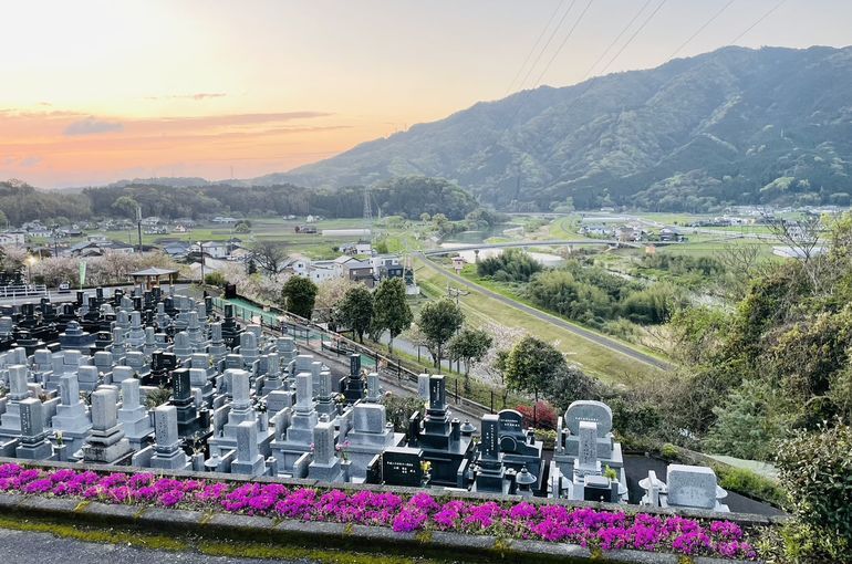 墓苑からの景色