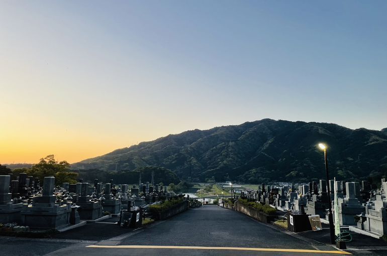 墓苑からの景色